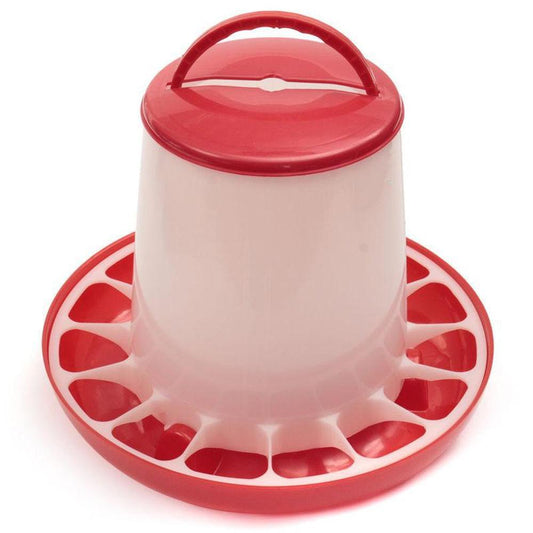 6Kg Automatic Chicken Feeder - Plastic Poultry Chook Hen Feeding Seed