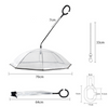Hot Selling Transparent Pet Supplies Adjustable Pet Umbrella